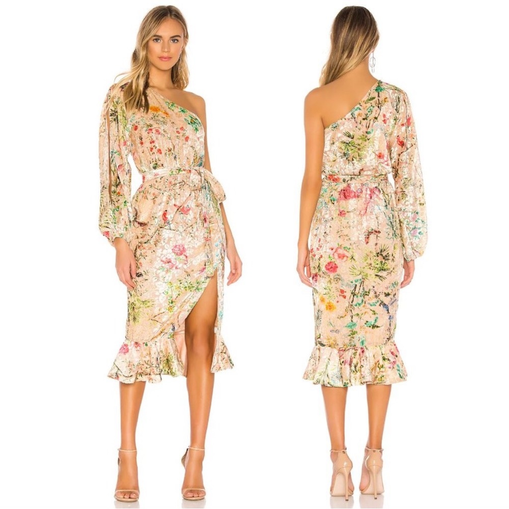 Hemant and Nandita Veena Dress in Nude